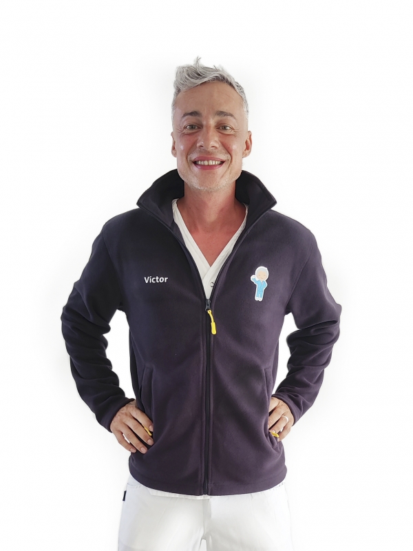chaqueta polar para TCAE enfermeros